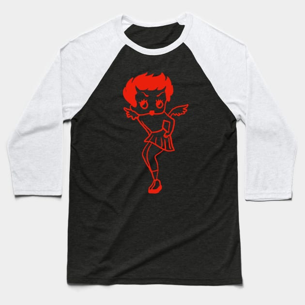 devil Baseball T-Shirt by miasohungry